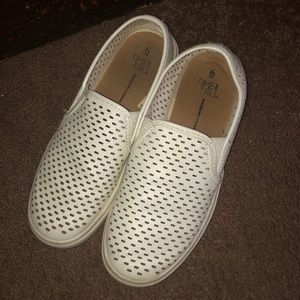White shoes slip on